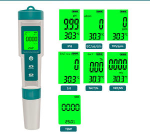 เครื่องวัดค่า pH แบบพกพา 7 in 1 สำหรับตรวจสอบคุณภาพน้ำ ตู้ปลา การเพาะเลี้ยงสัตว์น้ำ และน้ำดื่ม - Product Image 4