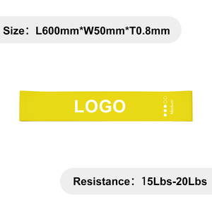 Exercise Resistance Loop <b>Band</b> Set of 5, Elastic Fitness <b>Bands</b> for Yoga & Pilates, Latex <b>Workout</b> <b>Bands</b> with Carry Bag, Home Gym - Product Image 4