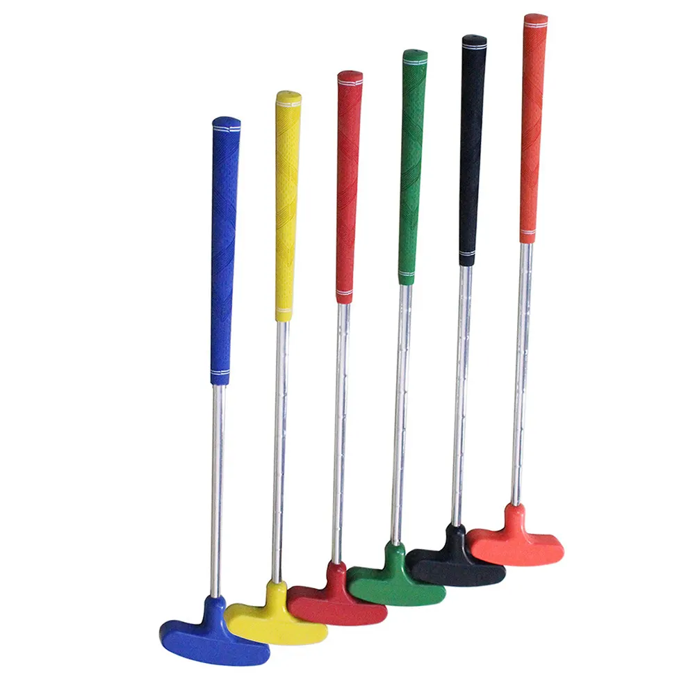 Mini Golf Putter para niños, palo de golf de doble cara, mano izquierda y derecha, cabezal de goma, eje de acero inoxidable