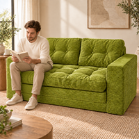 Canapé-lit pliable compact deux places convertible, compressé, pour salon, appartement, mobilier de maison