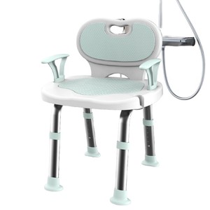 Rotating <b>Shower</b> Chair Aluminum Alloy Non Slip Bath <b>Stool</b> <b>For</b> Elderly Disabled Toilet Use - Product Image 3