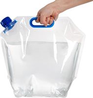 Sac d'emballage liquide pliable et flexible, sac d'emballage liquide autoportant avec poignée, pochette réutilisable anti-fuite pour boissons/eau