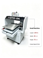 Station de travail unique entièrement automatique pour l'impression textile multicolore sur bureau, compatible DTG/Impression directe DTF/Film Flex/Egg