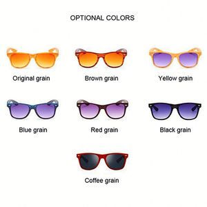 Gafas de Sol Cuadradas de Diseño Vintage para Hombre y Mujer, Gafas de Sol de Conducción con Remaches y Espejo, Gafas de Sol de Madera de Bambú, Venta Caliente de Fábrica - Product Image 6