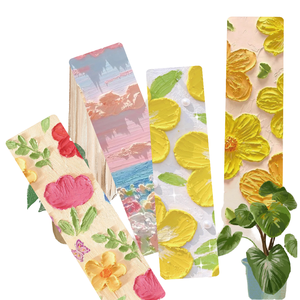 24 pz/borsa Segnalibri in carta con fiori dipinti a olio, simpatici ed ecologici, accessori per libri all'ingrosso per studenti, ragazzi e adolescenti - Product Image 4