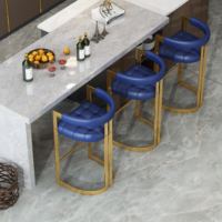 Chaise de bar pivotante de style minimaliste moderne avec dossier, cadre métallique non rotatif, design léger et luxueux, mobilier de salle à manger