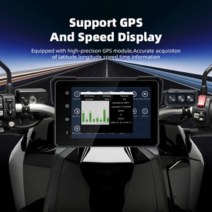 Motorrad-Bildschirm mit Chips Motor Carplay M24 7 Zoll 4G Fernpositionierung Echtzeit-Überwachung Duale Kamera DVR Motorrad-Display - Product Image 6