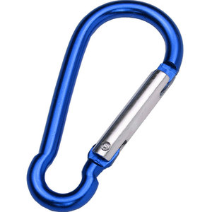 Non. 6 Mousquetons en alliage d'aluminium en forme de gourde, bleu foncé, durables, pour la randonnée en extérieur, porte-clés, accessoire de sac à dos - Product Image 1