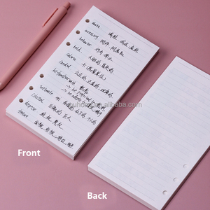 Bán Sỉ 80 Tờ Giấy Nạp Máy Tính Xách Tay A6 Giấy Đóng Gói Xoắn Ốc Lá Rời Trang Bên Trong Cho Bìa Vòng Đóng Sổ - Product Image 4