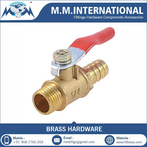 Nouvel arrivage robinet à bille en laiton avec queues de tuyau en laiton massif eau du fournisseur indien au prix de gros - Product Image 2