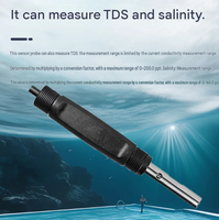 Conductimètre industriel en ligne RS485 IP68, sonde d'électrode EC pour eau ultrapure, sonde TDS pour la surveillance de la qualité de l'eau