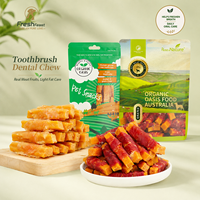 Friandises pour chiens en gros direct usine : Bâtonnets à mâcher nutritifs, faibles en gras, riches en viande, au poulet, au canard, enveloppés de citrouille et de brocoli, pour la dentition