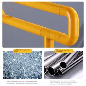 Grosir pegangan rel pengaman tangan kamar mandi baja pegangan untuk warna hitam cacat - Product Image 2