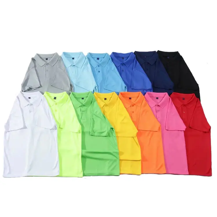 Оптовая торговля OEM пустные футболки под заказ принтованное лого дизайн быстросохнущие, в сплошном цвете, Мужская рубашка поло для гольфа