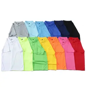 Wholesale OEM blank t-shirt custom printed logo design quick-drying solid color men's golf polo shirt