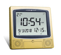 Vente chaude islam azan réveil numérique horloge azan ramadan cadeaux mosquée table de prière horloge azan stock prêt