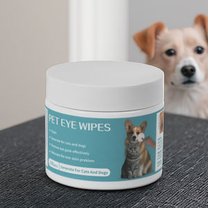 Lingettes de nettoyage pour les yeux en coton de marque <span class=keywords><strong>privée</strong></span> pour animaux de compagnie, détachant doux et naturel pour chiens et chats - Product Image 1