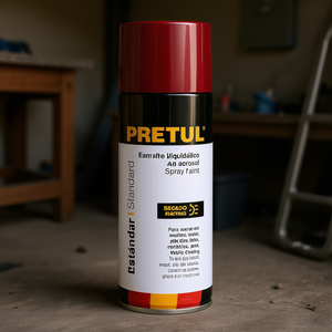 Pintura en Aerosol Roja Pretul de 400 ml, Revestimiento Líquido Acrílico para Muebles, Plástico, Metal y Superficies de Barcos - Product Image 2