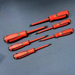 6P Insulated Electrician <b>Screwdriver</b> Set Cross Phillips Magnetic Plastic Handle Anti-Slip Texture Industrial Grade China Made - Product Image 2