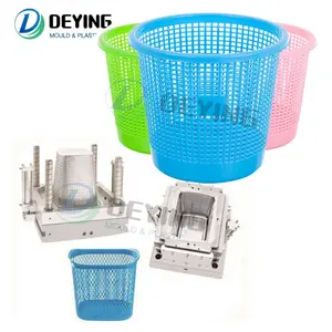 Injection Plastic Dustbin Mould supplier garbage basket mold making