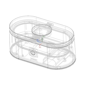 Limpiador ultrasónico portátil de acero inoxidable para joyas, electrodomésticos 3D integrales, servicio integral para diseño y desarrollo - Product Image 2