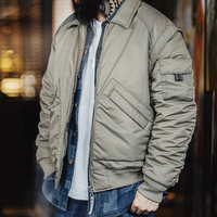 Veste bomber Maden pour homme, vêtements de travail rétro classiques CWU-45P, imperméable, respirante, réversible, écologique, vêtements d'extérieur d'hiver