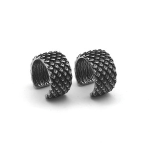 yunnique Stylish <b>Ear</b> Clips Unisex 316 Stainless Steel Retro <b>Cuff</b> <b>Earrings</b> No Piercing Needed - Product Image 1