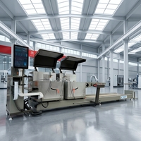 Scie de découpe de précision CNC 600 mm pour profilés aluminium, idéale pour les grands panneaux de façade et les machines industrielles de fenêtres en aluminium