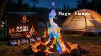 Poudre magique pour foyer extérieur, plage, camping et cour – Sachets de colorants pour flammes, accessoires pour une ambiance festive