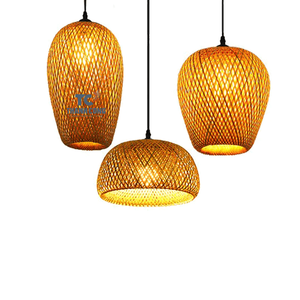 Hot bán buôn Việt Nam FBA tre đèn <span class=keywords><strong>Shade</strong></span> trang trí nội thất Chụp đèn Mặt dây chuyền đèn cho Nhà hàng - Product Image 1