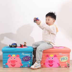 Tabouret de pied pouf de rangement le plus vendu tabouret pour enfants boîte de rangement <span class=keywords><strong>banc</strong></span> de rangement pouf carré rembourré - Product Image 2