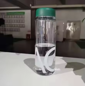 Bouteille shaker mélangeur <span class=keywords><strong>2</strong></span> en 1 mini noire neuve avec logo personnalisé, 500 ml, Tritan Ecozen sans BPA, anti-fuite, pour la musculation et le fitness - Product Image 3
