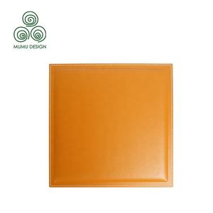 MUMU หนัง MDF หรูระดับไฮเอนด์แผงหกเหลี่ยมหุ้มผนังโบราณของบ้านส่วนตัว - Product Image 1