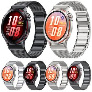 Bracelet de montre magnétique en acier inoxydable en forme de I pour <span class=keywords><strong>Huawei</strong></span> Watch <span class=keywords><strong>GT</strong></span> <span class=keywords><strong>Runner</strong></span> 2 - Product Image 1