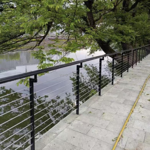 Hàng đầu của nhà sản xuất Trung Quốc thân thiện với môi thép không gỉ sơn tĩnh điện chống va chạm lan can đường rào cản an toàn cho cầu thang ban công - Product Image 5