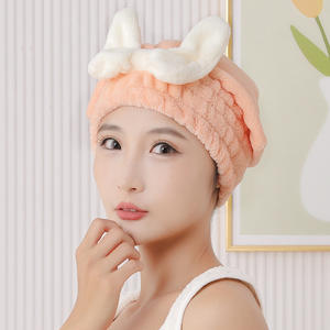 <span class=keywords><strong>Serviette</strong></span> de cheveux secs double couche pour femmes épaissie <span class=keywords><strong>serviette</strong></span> à séchage rapide <span class=keywords><strong>tissu</strong></span> bonnet de douche brodé <span class=keywords><strong>serviette</strong></span> à séchage rapide chouchou séchage des cheveux - Product Image 4