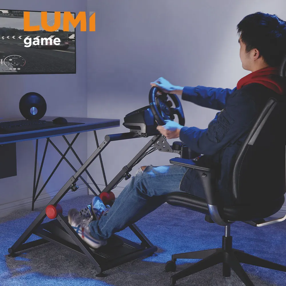 LRS04-BS-KP01 Gaming Simulador De Corrida Stand Jogo Sim Racing Wheel Stand Simulador De Corrida Suporte De Volante