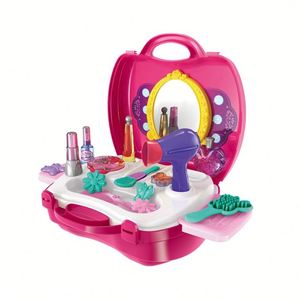 Set Gioco Trucco per Bambine, Cosmetici Finti, Giocattoli di Bellezza e <span class=keywords><strong>Parrucchiere</strong></span> per lo Sviluppo della Creatività - Product Image 1