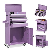 Chariot d'atelier modulaire en acier, armoire à outils, coffre à outils sur roulettes