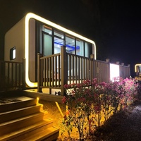 Cabane en bois préfabriquée, maison intelligente modulaire, conteneur, maison préfabriquée légère et mobile, solution de villa préfabriquée