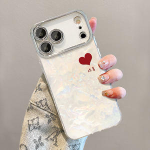 Coques de téléphone papillon laser argentées électroplaquées dégradées haut de gamme avec plumes pour iPhone 17 Air 17 16 - Product Image 4