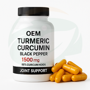 허브 보충제 관절 및 심장 건강 지원 강황 커큐민 캡슐 강황과 흑후추 캡슐 - Product Image 3