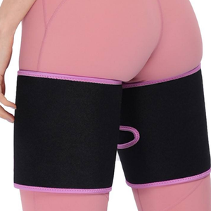 Attelle de <span class=keywords><strong>cuisse</strong></span> unisexe à double bande de compression, antidérapante, en néoprène, <span class=keywords><strong>pour</strong></span> soulager les douleurs musculaires, réglable - Product Image 1