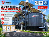 Tanque de Fermentación Vertical para Fertilizantes Orgánicos, Equipo de Compostaje Controlado por PLC para el Tratamiento de Residuos de Granjas Avícolas
