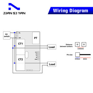 100A intelligente monofase misuratore di energia bidirezionale Voltimetro <span class=keywords><strong>Ampere</strong></span> misuratore di potenza Kwh analizzatore <span class=keywords><strong>Watt</strong></span> metro - Product Image 4