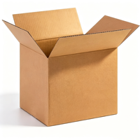 Boîte d'expédition en carton ondulé kraft recyclable, boîte de rangement robuste de couleur marron, boîte de déménagement, emballage personnalisé en carton pour l'expédition