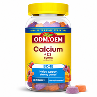 Gummies Calcium D3, Vitamine D3, Complément de Calcium, Nutrition Osseuse, Nutrition Quotidienne pour Adultes, Complément Alimentaire en Gummies, Fournisseurs OEM ODM