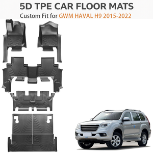Tapetes de Piso para Auto TPE a Medida para GWM Haval H9 LHD 2015-2022, Impermeables, para Todo Clima, Resistentes - Product Image 1