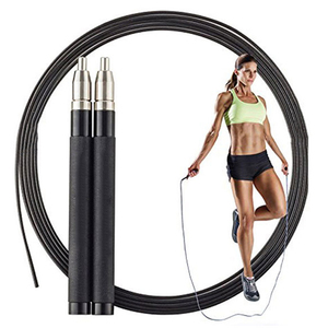 <span class=keywords><strong>Corde</strong></span> à <span class=keywords><strong>sauter</strong></span> de fitness intelligente de qualité supérieure fil d'acier autobloquant réglable à grande vitesse avec poignée en aluminium pour l'entraînement physique - Product Image 1