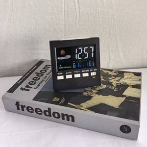 Reloj <span class=keywords><strong>Despertador</strong></span> Digital Electrónico LED con Control por Voz, Moderno, con Retroiluminación, Calendario, Función de Repetición, Estación Meteorológica, Temperatura, Decoración para el Hogar - Product Image 3